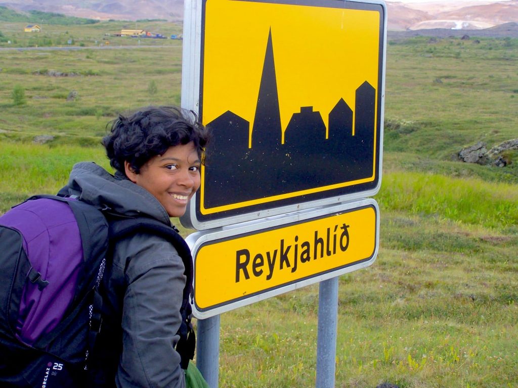 Reykjahlid Islande panneau 