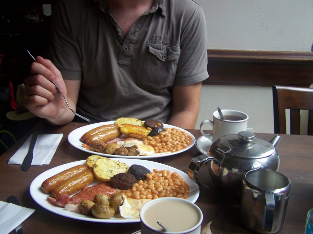 Petit déjeuner traditionnel Irlandais à Dublin
