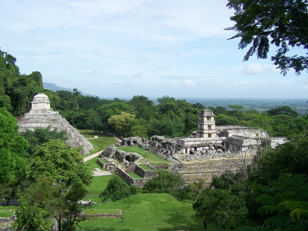 temple jungle Palenque mexique