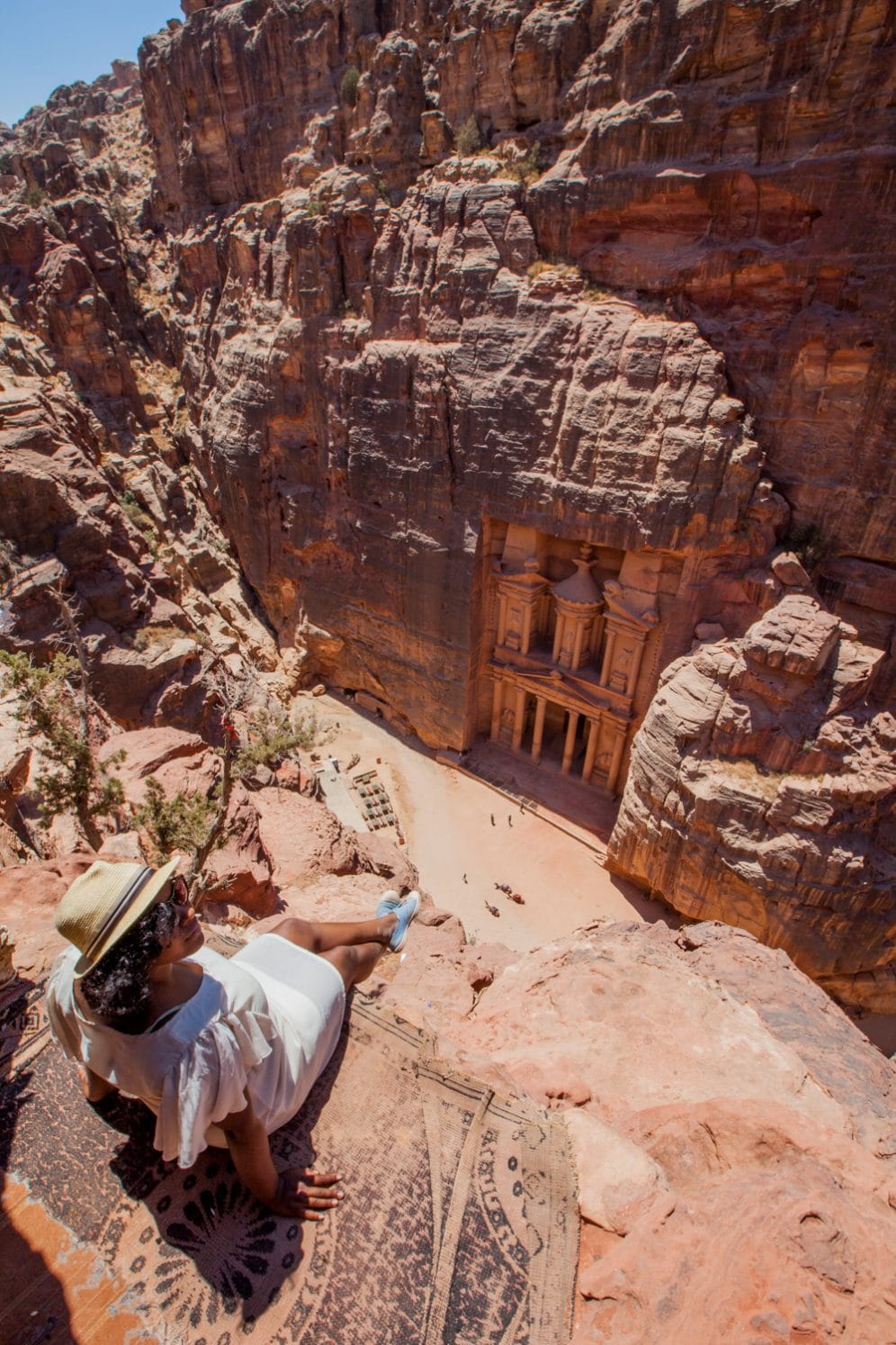 porte du tresor petra vue de haut