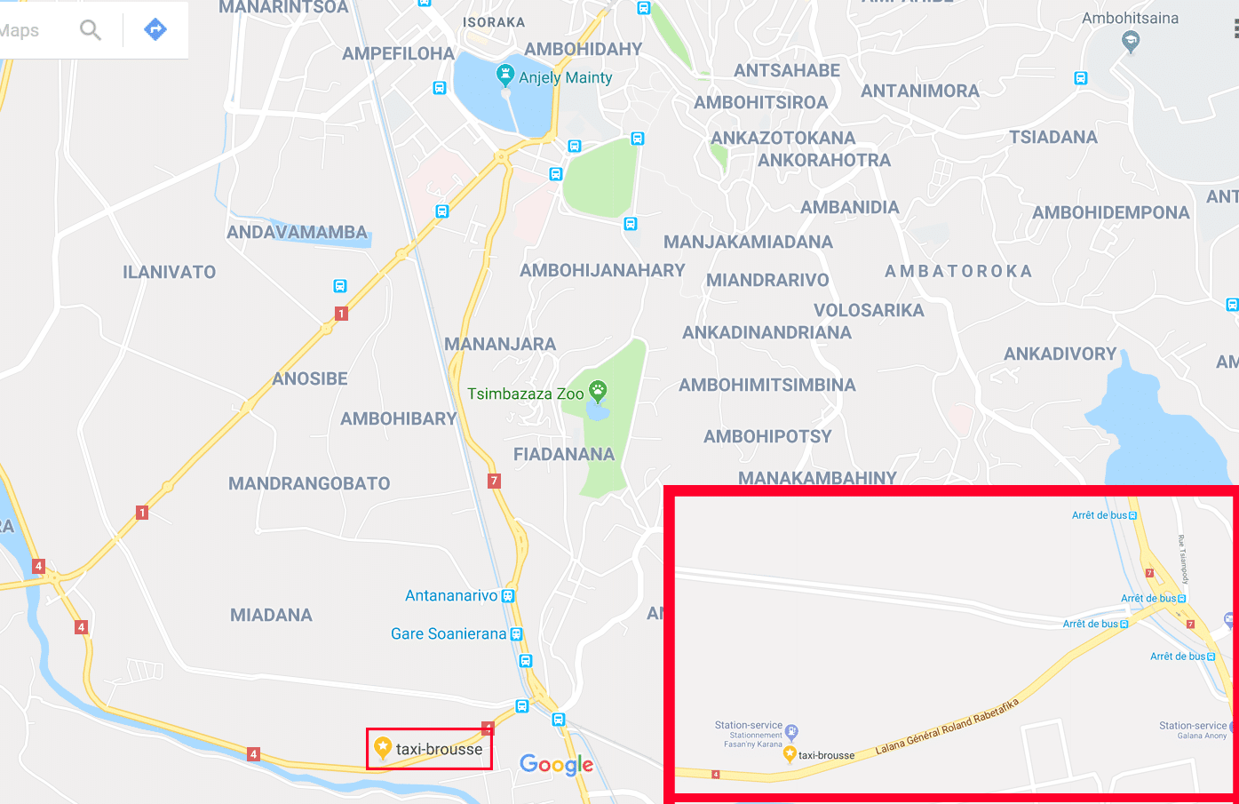 gare routière taxi-brousse Antananarivo Tulear