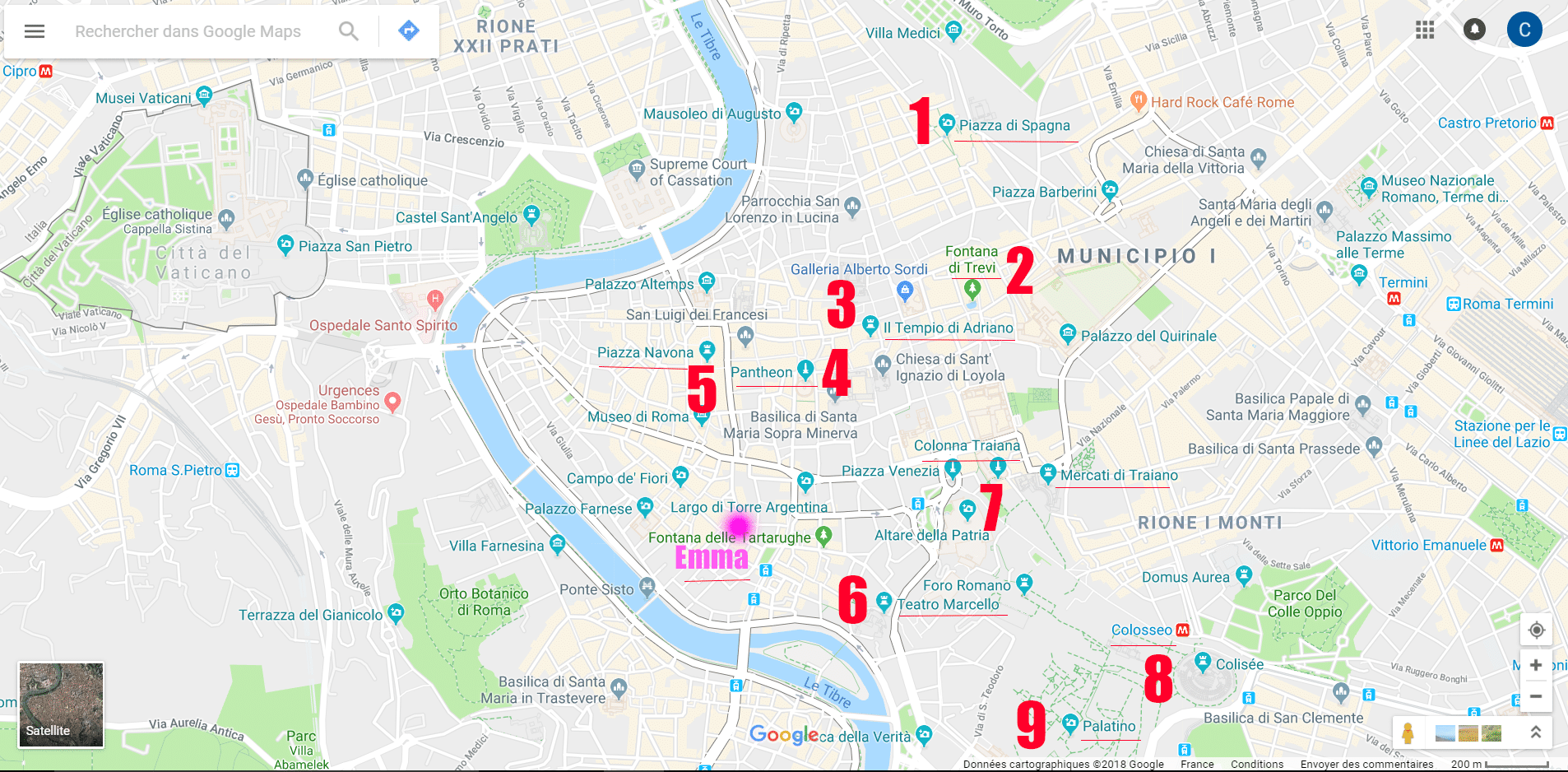 une journée à Rome itinéraire visites