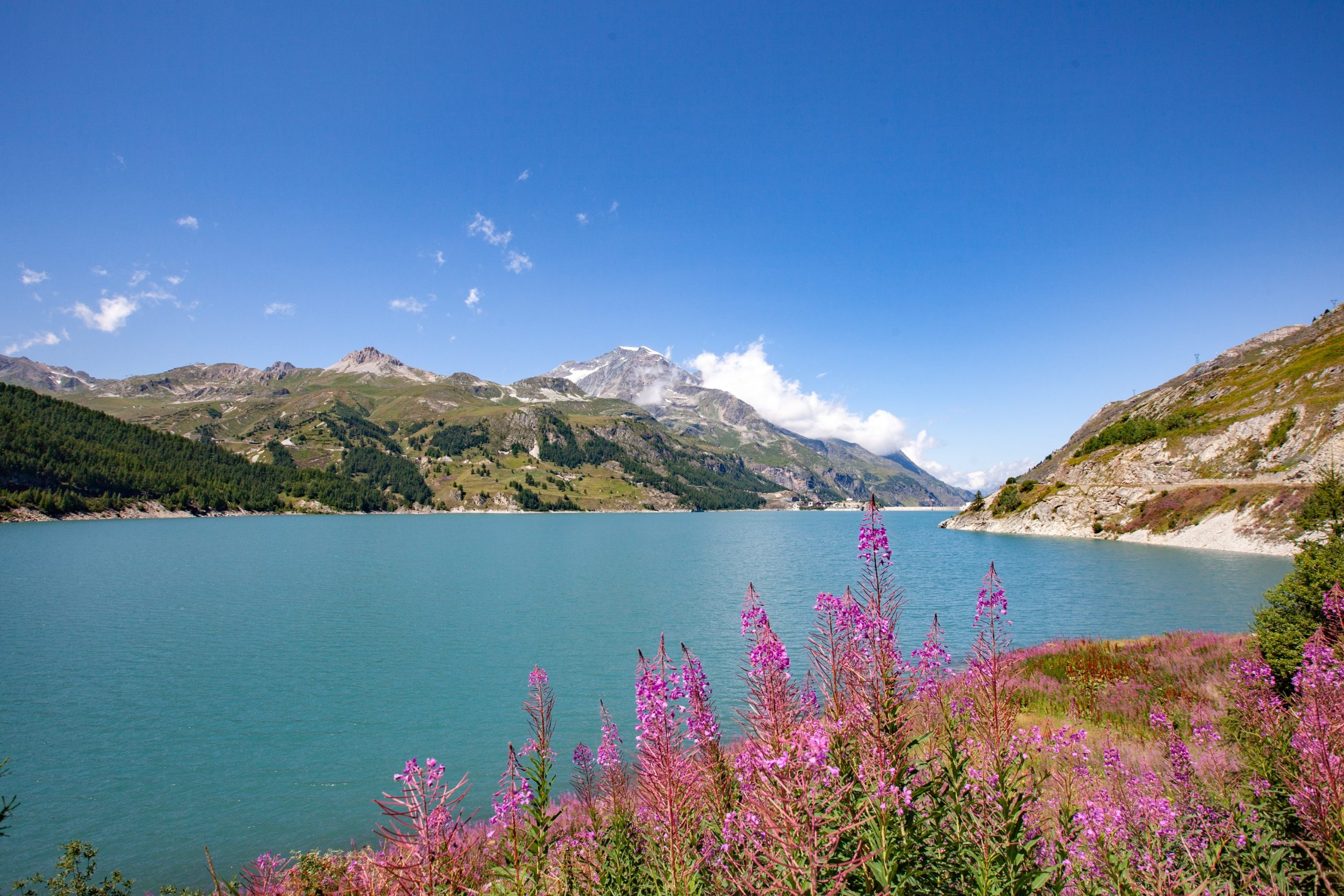 lac du barrage du Chevril