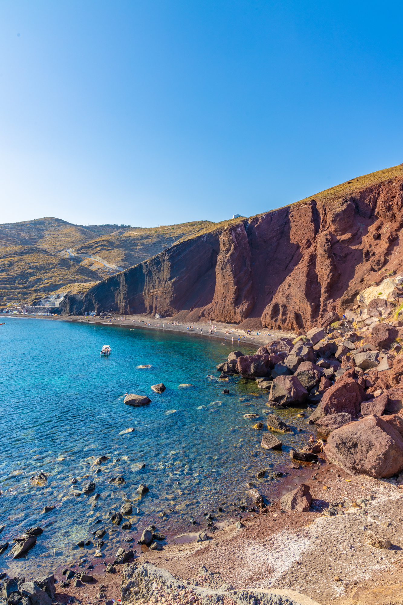 red beach santorin